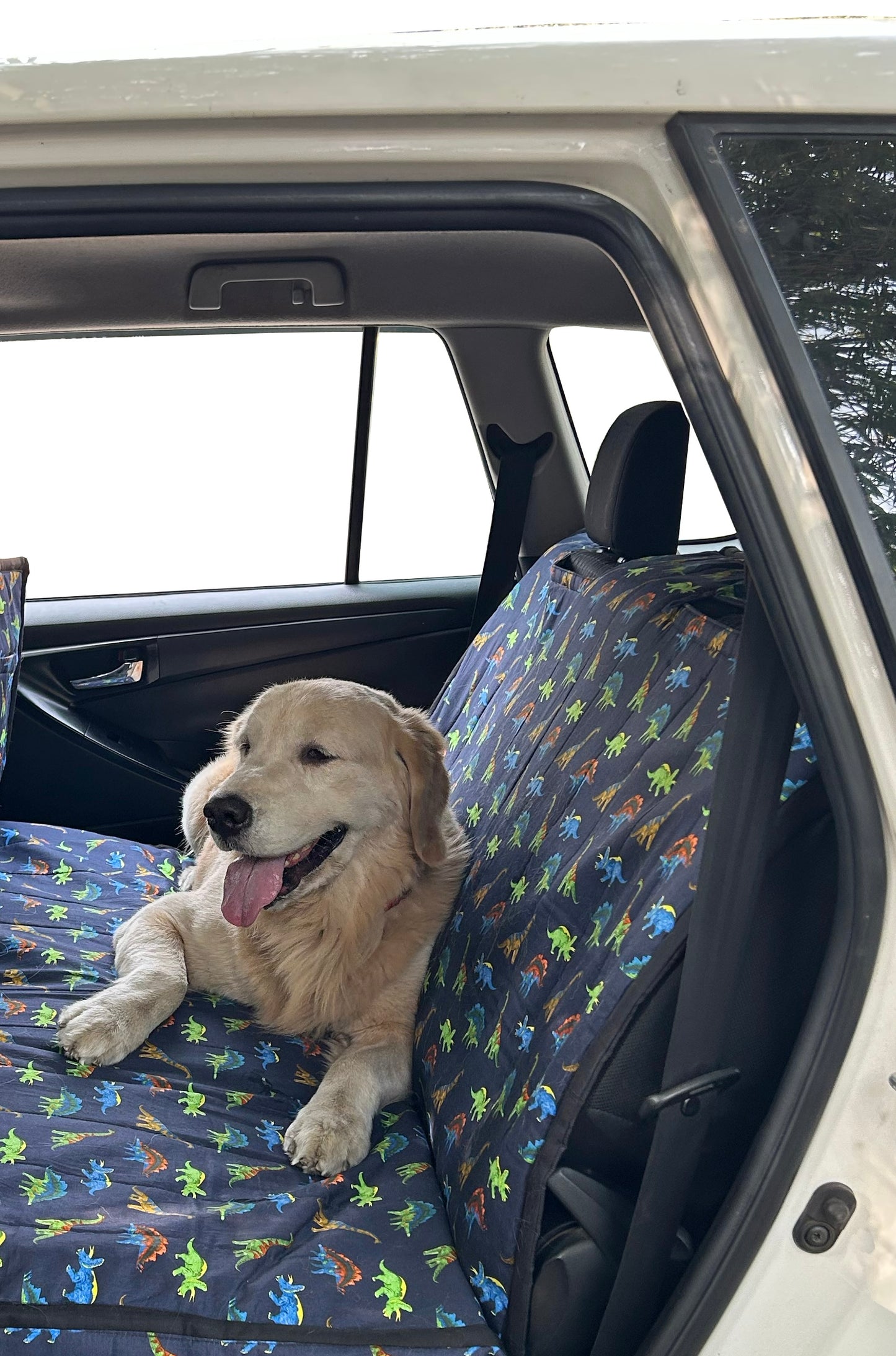 Cotton Waterproof Dog Car Seat Cover- Extra Long