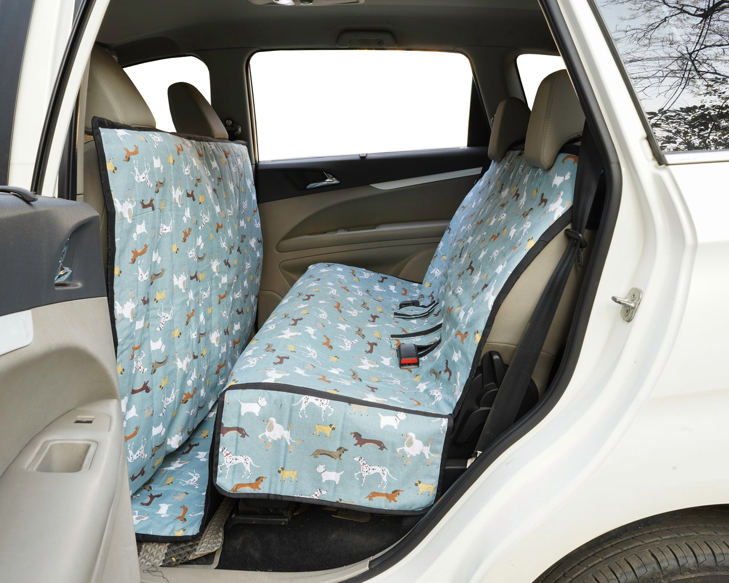 Cotton Waterproof Dog Car Seat Cover- Extra Long