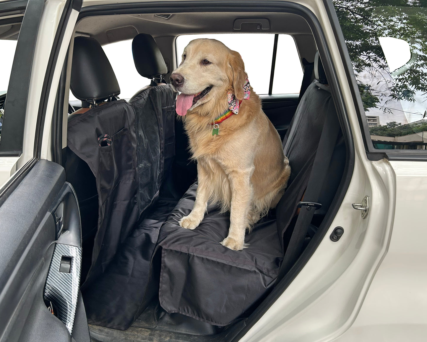 Cotton Waterproof Dog Car Seat Cover- Extra Long