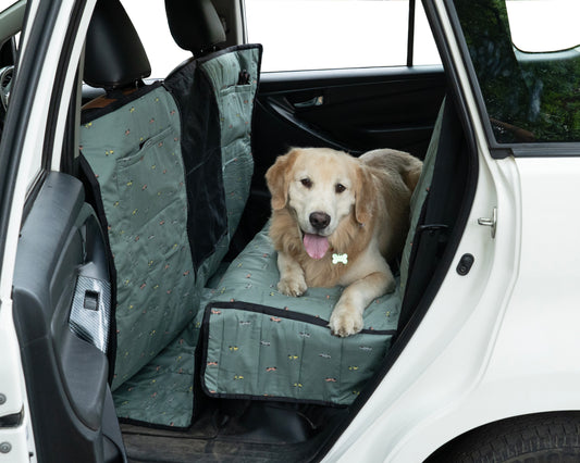 Cotton Waterproof Dog Car Seat Cover- Extra Long