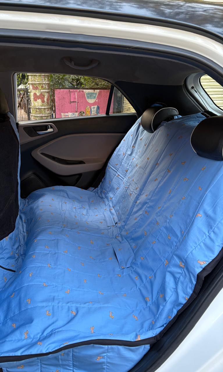 Cotton Waterproof Dog Car Seat Cover- Extra Long