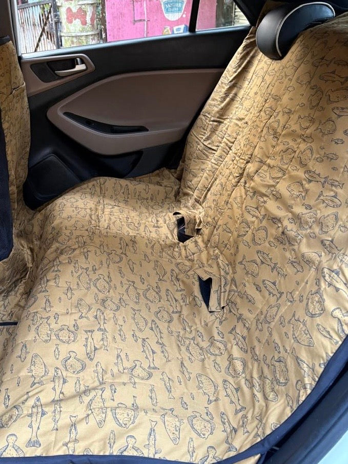 Cotton Waterproof Dog Car Seat Cover- Extra Long