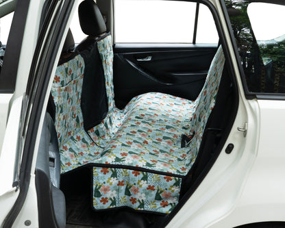 Cotton Waterproof Dog Car Seat Cover- Half N Half