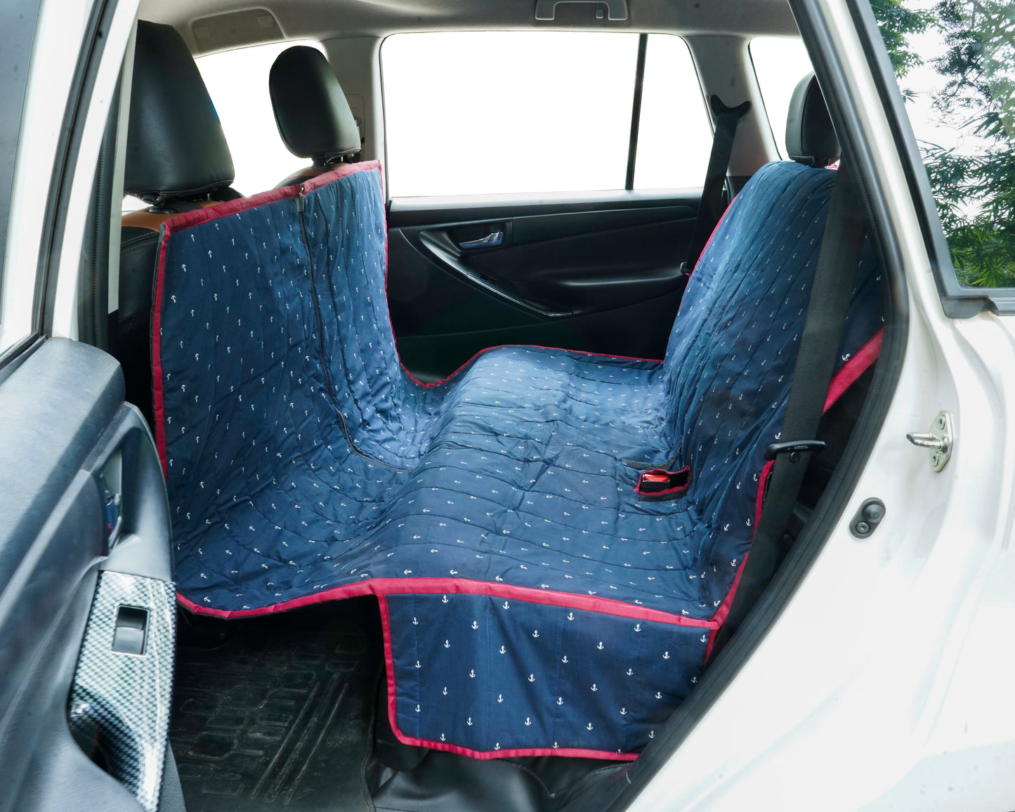 Cotton Waterproof Car Seat Cover- Anchors