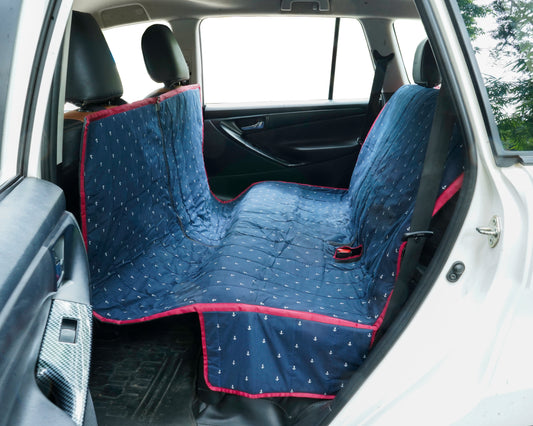 Cotton Waterproof Car Seat Cover- Anchors