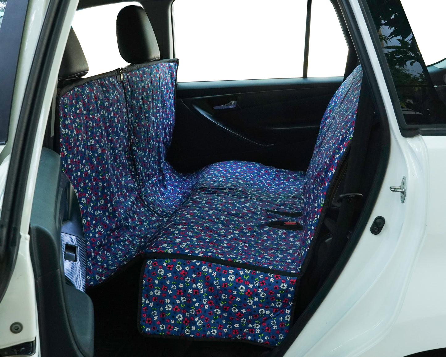 Cotton Waterproof Dog Car Seat Cover- Half N Half