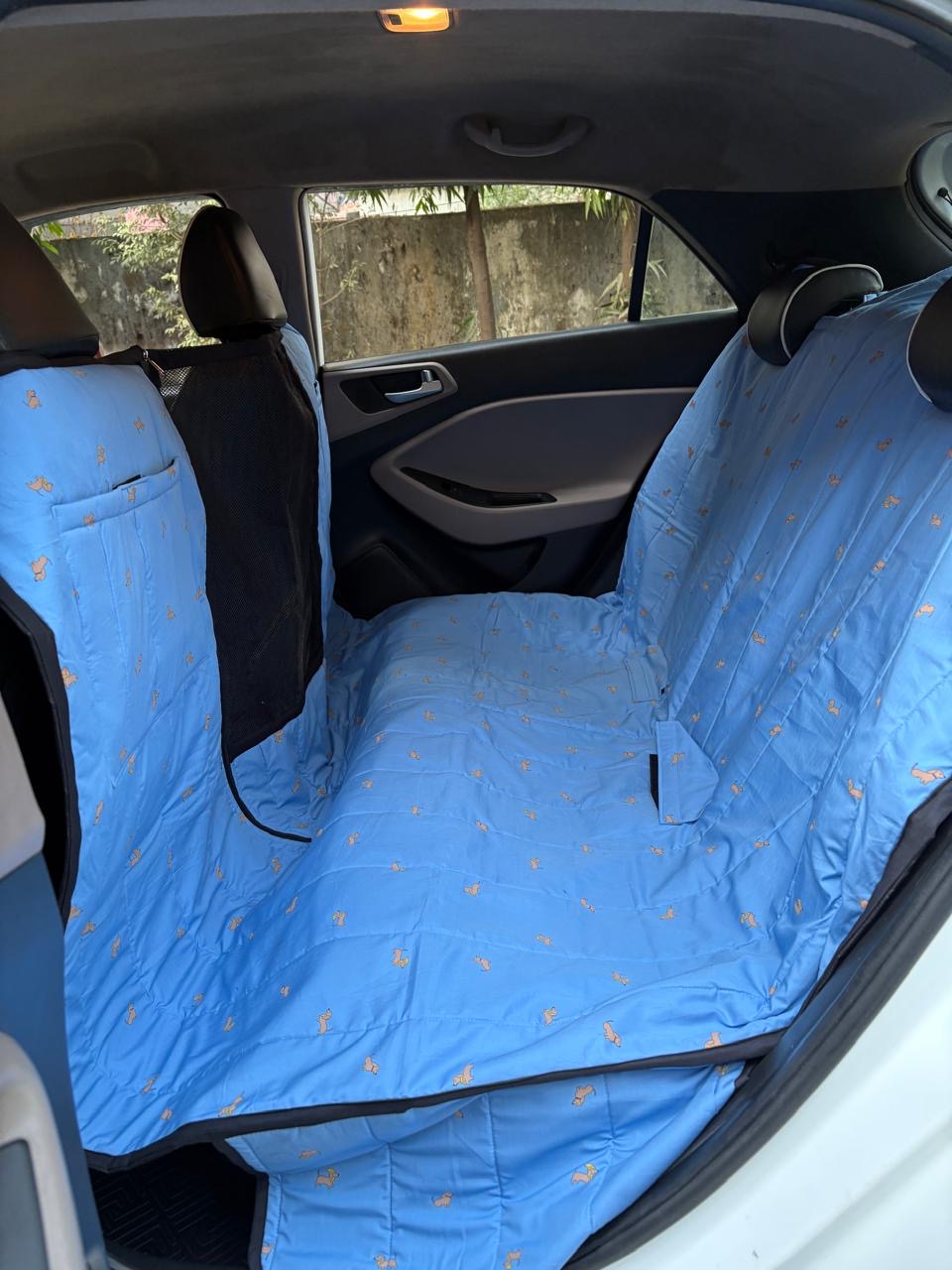 Cotton Waterproof Dog Car Seat Cover- Half N Half