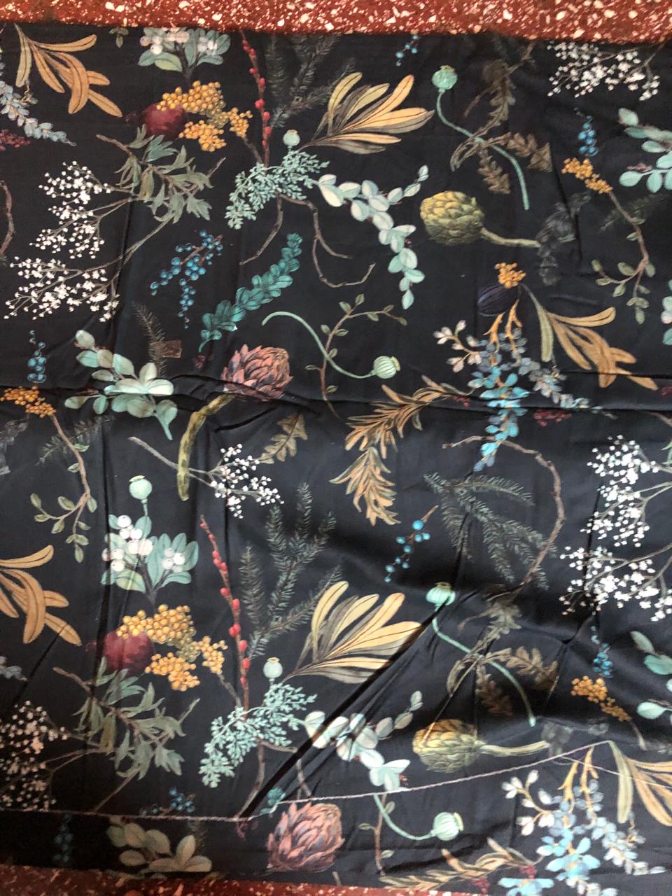 Orthopaedic Dog Bed- Black Florals