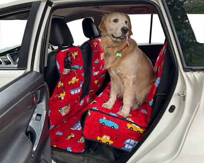 Cotton Waterproof Dog Car Seat Cover- Extra Long