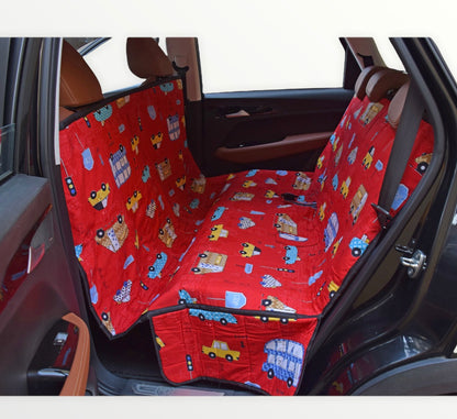 Cotton Waterproof Dog Car Seat Cover- Half N Half