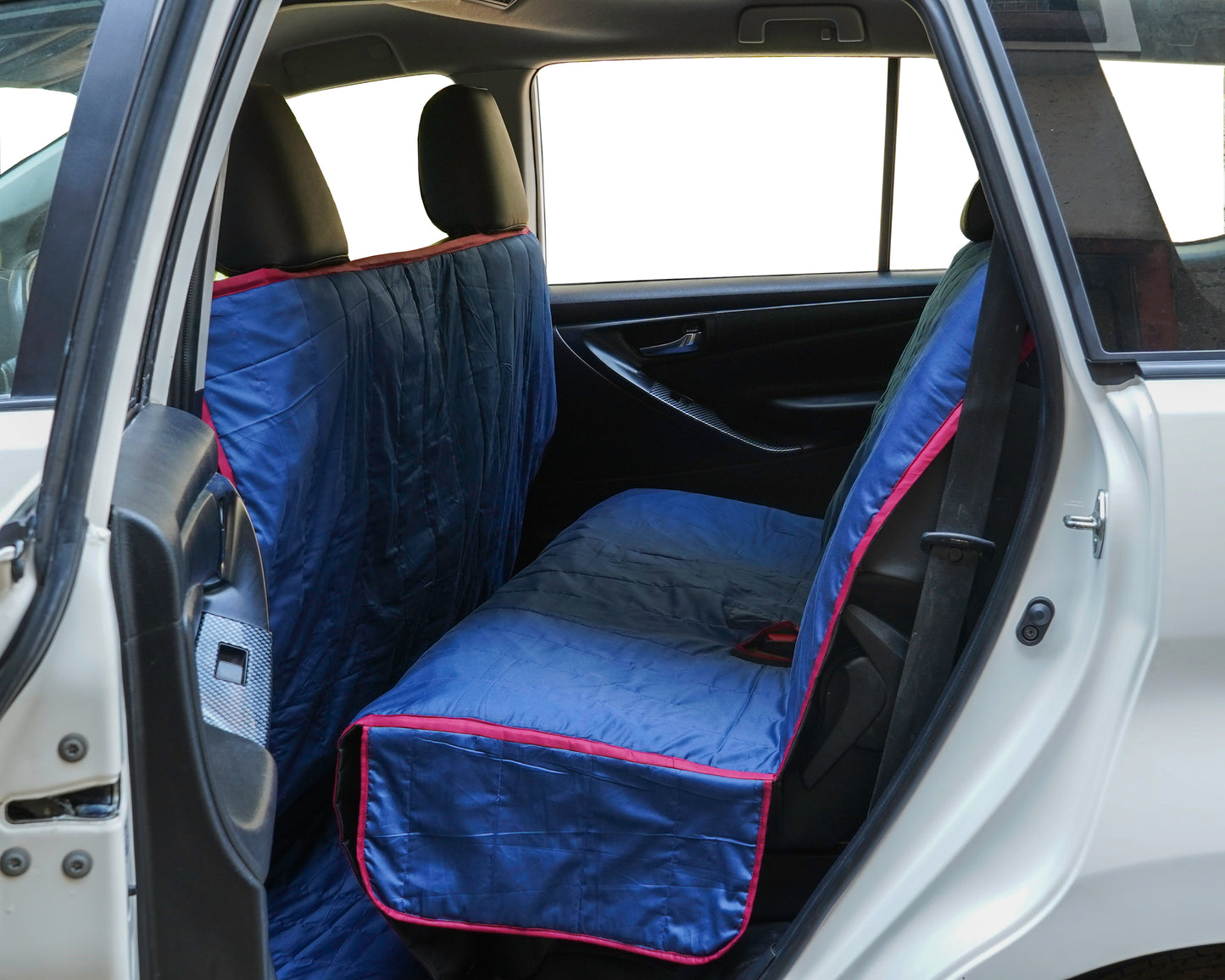 Cotton Waterproof Carseat Cover- Simply Dark Blue