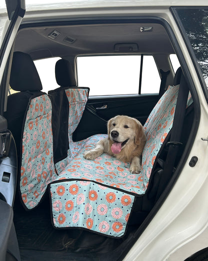 Cotton Waterproof Dog Car Seat Cover- Half N Half