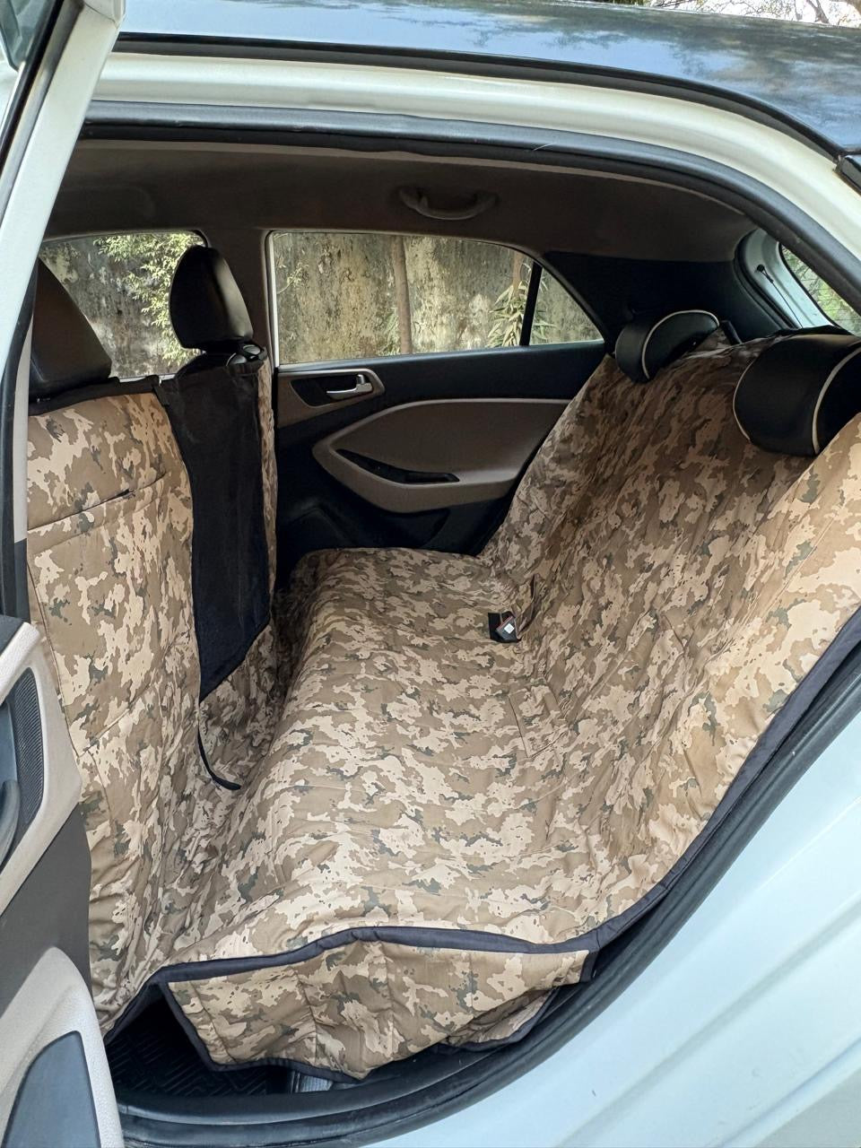 Cotton Waterproof Dog Car Seat Cover- Half N Half