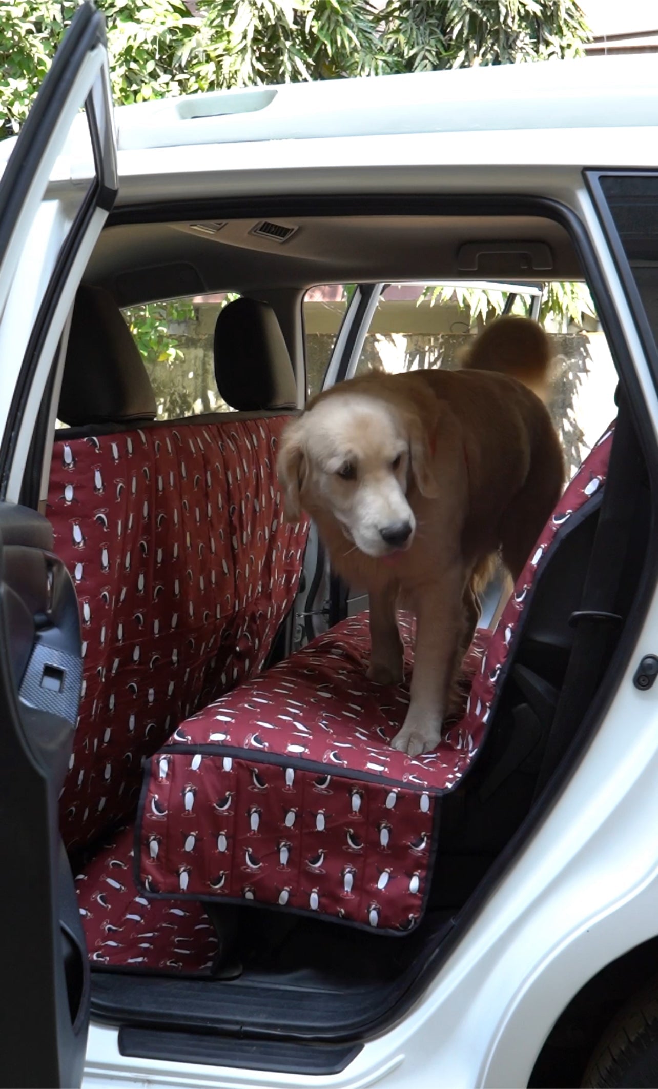 Cotton Waterproof Dog Car Seat Cover- Extra Long