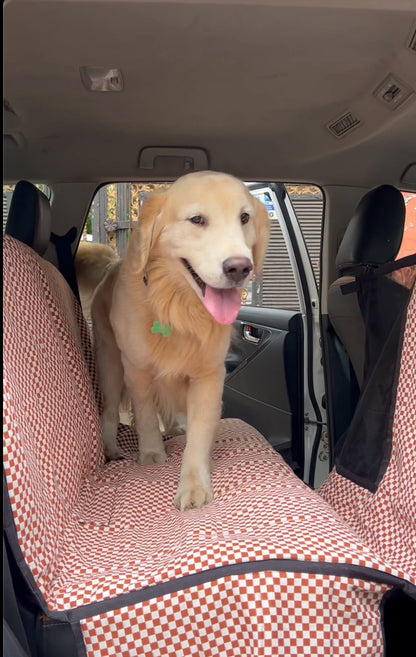 Cotton Waterproof Dog Car Seat Cover- Half N Half