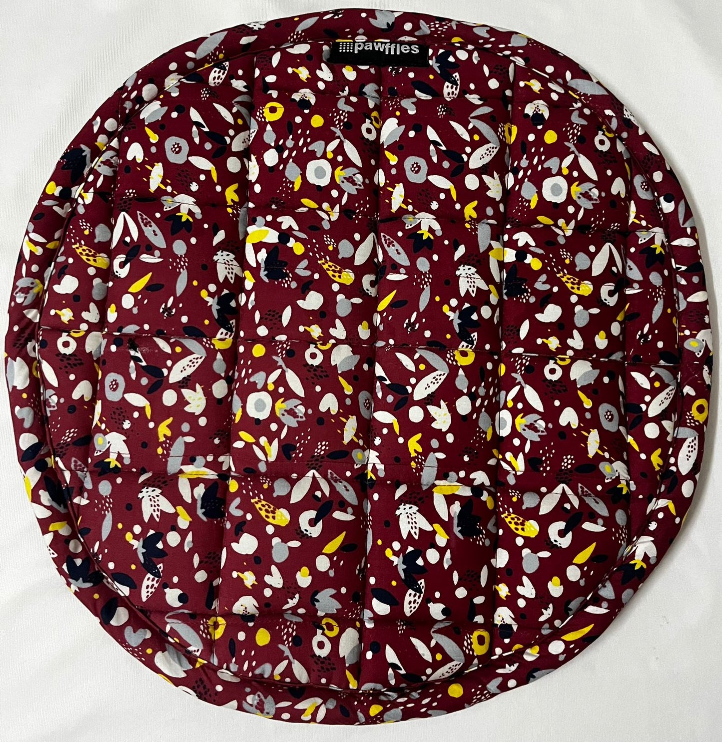 Cat Mat-Maroon  Florals