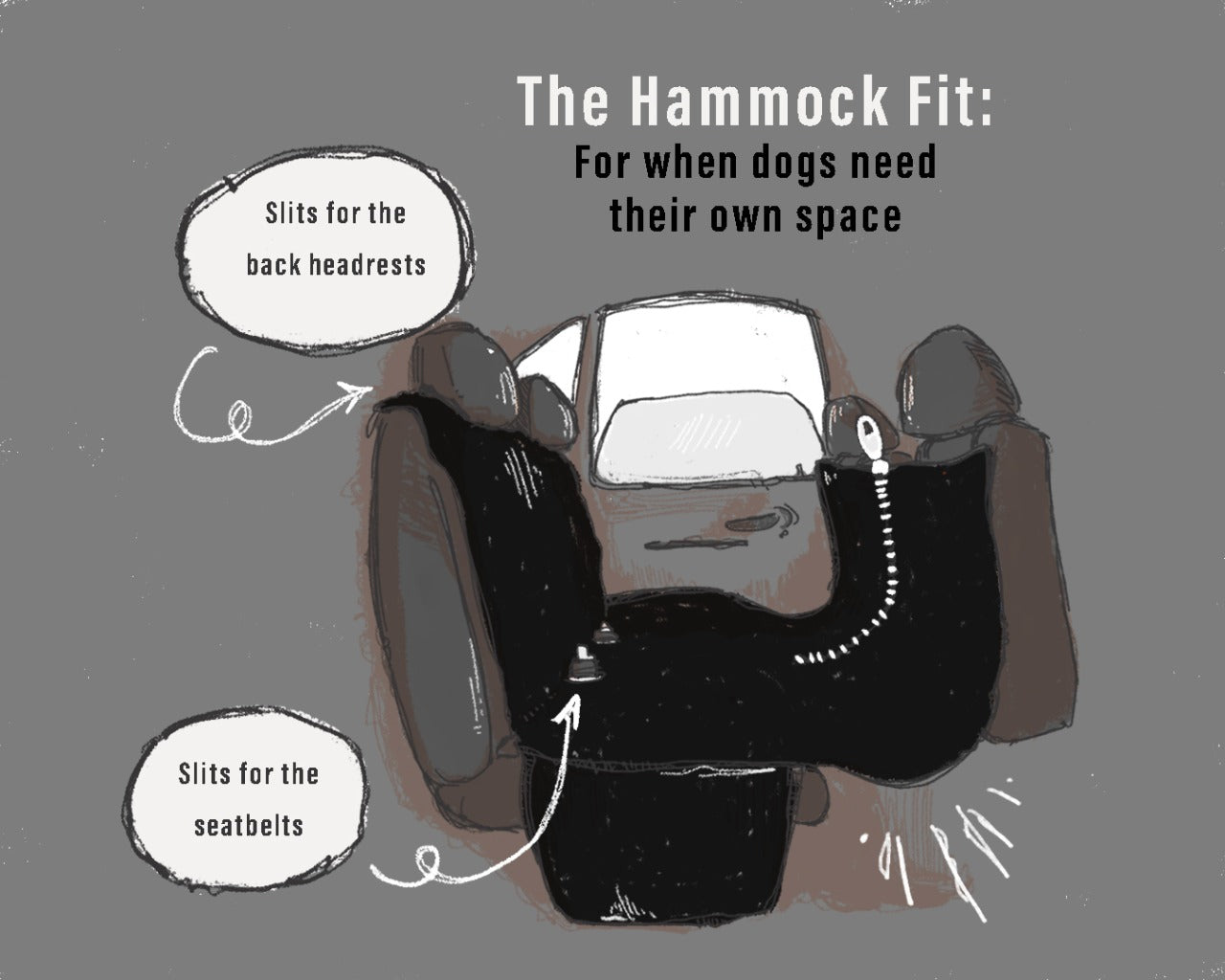 Basic Waterproof Dog Car Seat Cover- Half-n-Half