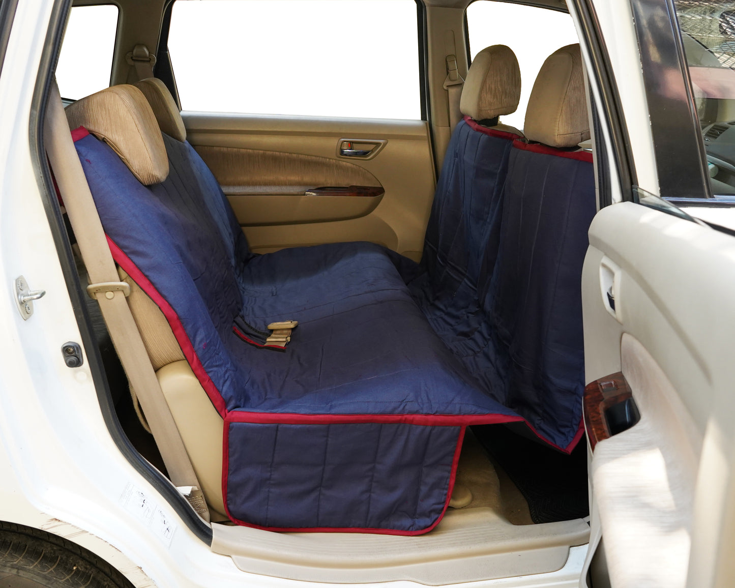 Cotton Waterproof Carseat Cover- Simply Dark Blue