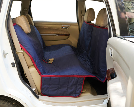 Cotton Waterproof Carseat Cover- Simply Dark Blue