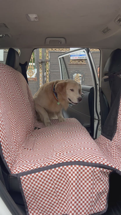 Cotton Waterproof Dog Car Seat Cover- Half N Half