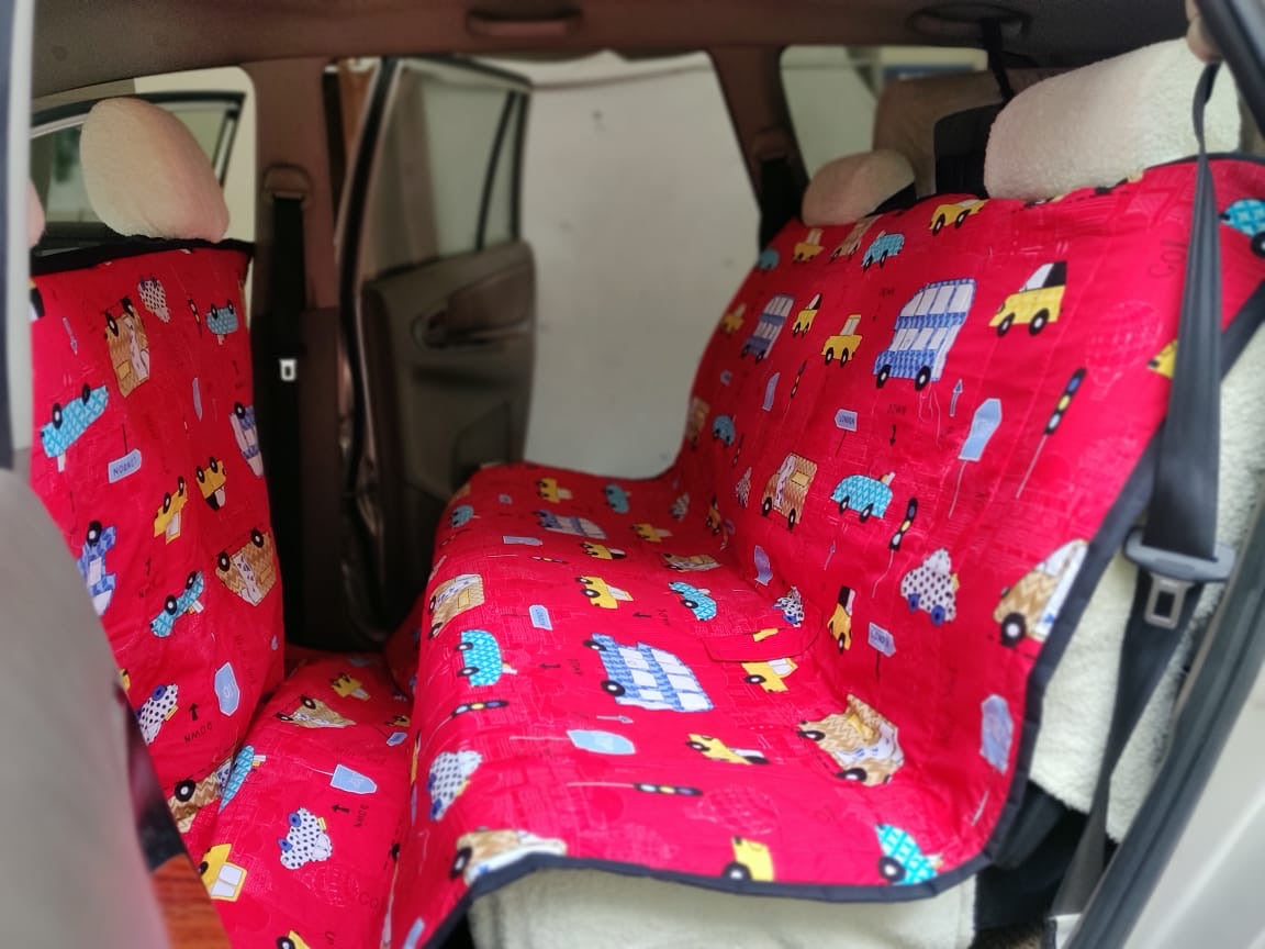 Cotton Waterproof Dog Car Seat Cover- Extra Long