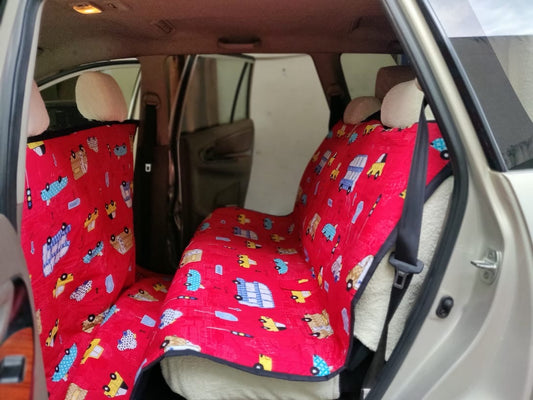 Cotton Waterproof Dog Car Seat Cover- Extra Long