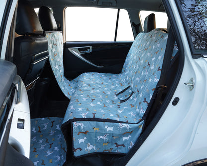 Cotton Waterproof Dog Car Seat Cover- Half N Half